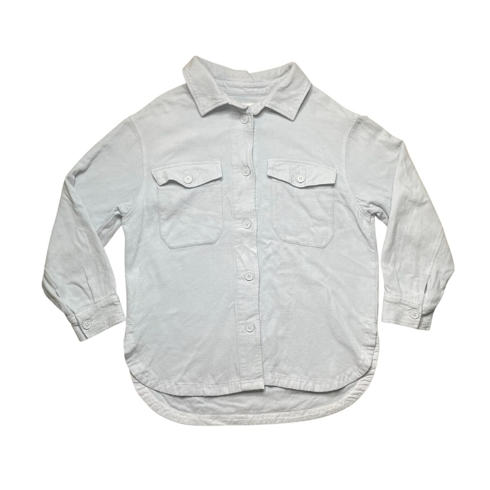 American Eagle Light Blue Button Up Shacket - image 1